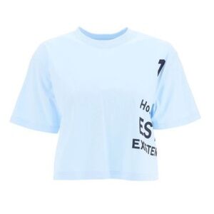 Burberry 'laney' horseferry print cropped t-shirt